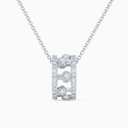 Dewdrop pendant in white gold