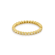 White Diamond Bezel Eternity Band