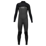 Kids' Comp Full Wetsuit 4/3mm - Graphite/Black