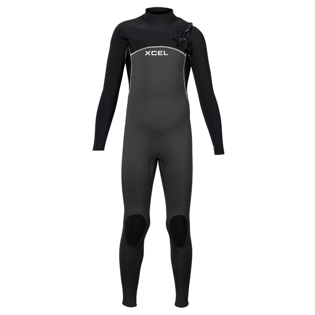 Kids' Comp Full Wetsuit 4/3mm - Graphite/Black