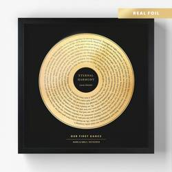 Silver Verse - Personalized Song Lyrics in Foil