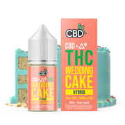CBD + Delta-9 THC Vape Juice: Wedding Cake - Hybrid