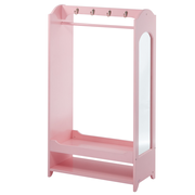 Fantasy Fields Little Princess Bella Open Armoire with Full Length Mirror, Pink