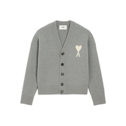 Ami Paris Grey Sweaters & Knitwear - Cardigans Men
