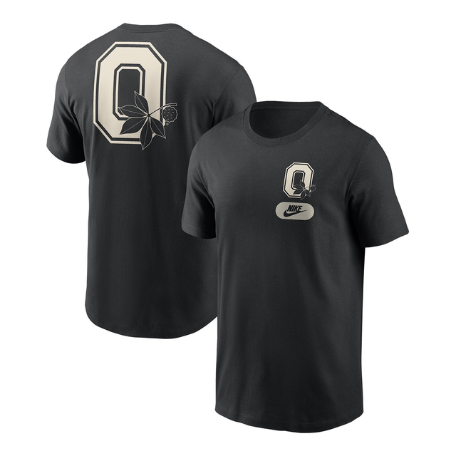 Ohio State Buckeyes Nike Heritage O Black Tee