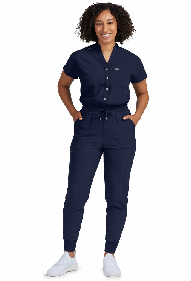 Landau Forward Women's 8-Pocket Cargo Scrub Jumpsuit LO603