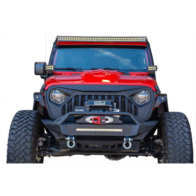 DV8 Offroad 2018-2025 Jeep Gladiator JT Replacement Grille Black Model GRJL-01
