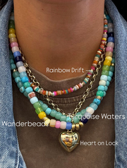 Rainbow Drift Mini Beaded Necklace