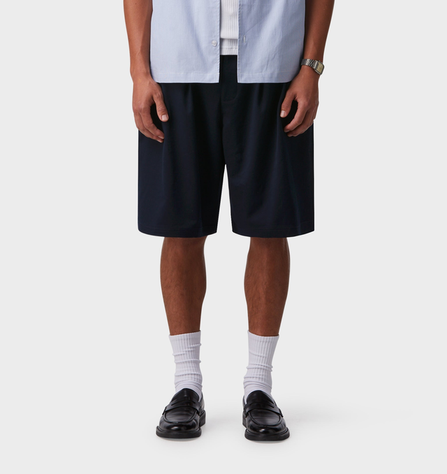 Alby Pleated Short - Navy