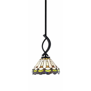 Cavella - 1 Light Stem Mini Pendant-11.25 Inches Tall and 7 Inches Wide