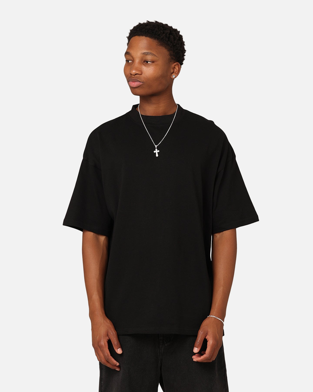 Culture Kings Oversized Blank T-Shirt Washed Charcoal