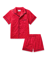 Kid's Twill Short Set in Anchors Away