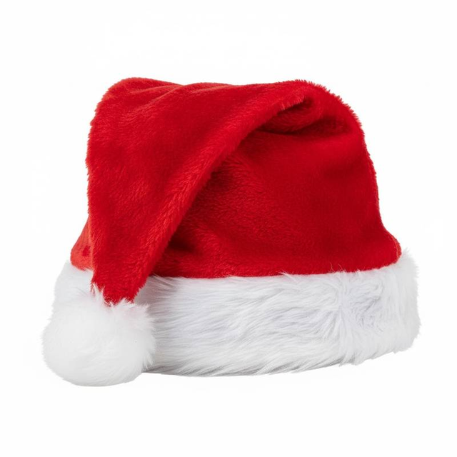 Red Fluffy Fur Santa Hat