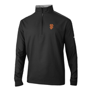 Men's San Francisco Giants  Columbia Black Omni-Wick Bogey's Paradise Quarter-Zip Pullover