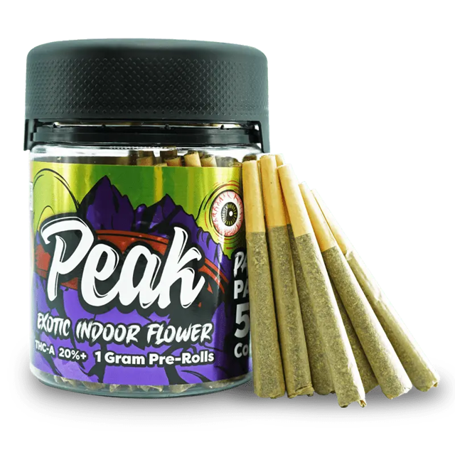 Peak Exotic THCA Prerolls 1 Gram Party Pack (50 Count)