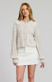 London Collar Sweater Cardigan