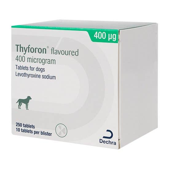 Thyforon® Flavoured Tablets for Dogs 400 micrograms