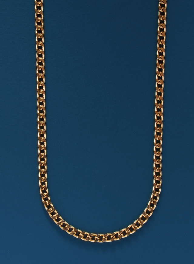 3.5 mm Gold Cuban Chain Necklace