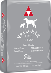 Valu-Pak Free 24-20 Dry Dog Food (Silver Bag), 50 lb