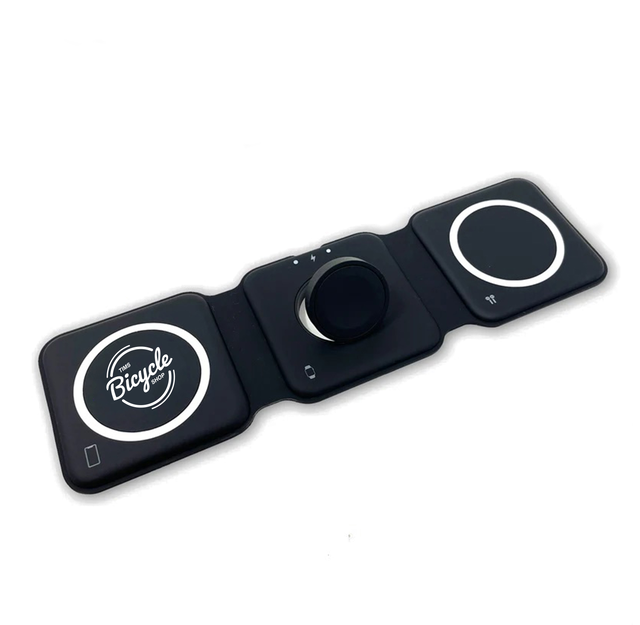 Trio Pro Qi Charging Pad - Custom Branded Promotional Charging Pads - Swag.com