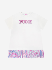 Girls Fontane Jersey  Dress in Ivory