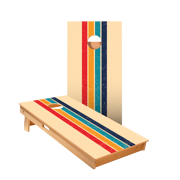 Retro Stripes Star Cornhole Boards