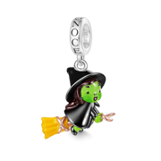 Check this out from gnoce! Wicked Elphaba on Broom Pendant