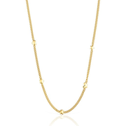 Short 18kt gold plating over silver Necklace with motifs Bold Motif
