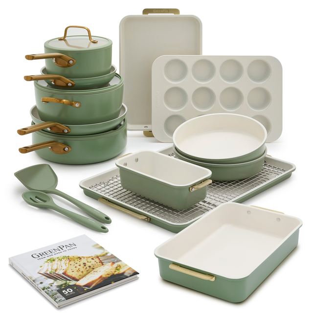 Reserve Pro 18-Piece Cookware & Bakeware Set | Sage