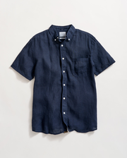 Short Sleeve Linen Tuscumbia Shirt Button Down