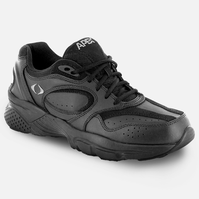 Men's Lace Walking Shoe - Black