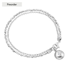 PREORDER: Silver Biography Locket Bracelet