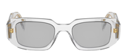 Prada PR 17WS 12R30B Rectangle Plastic Grey Sunglasses with Grey Lens