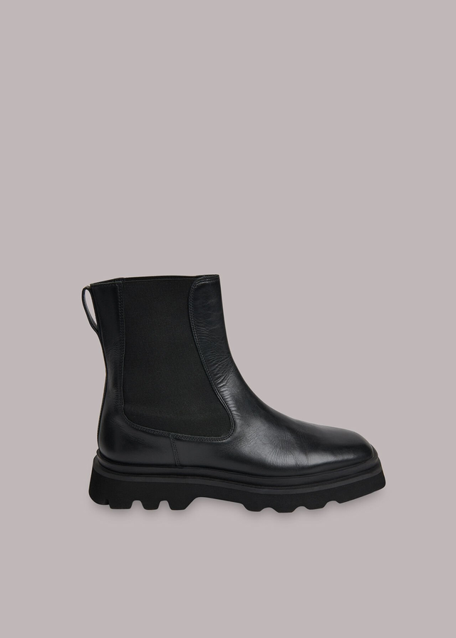 Black Kenton Square Toe Chelsea Boot