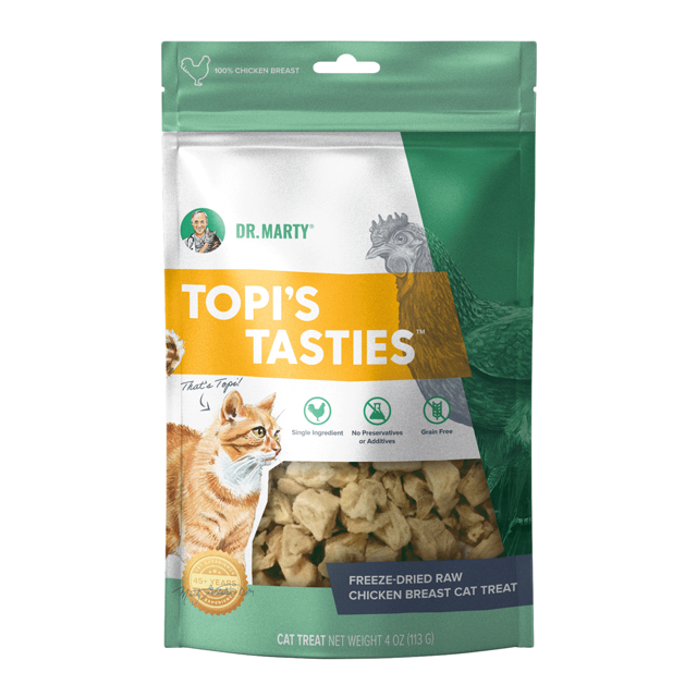 DR. MARTY Topi’s Tasties Freeze-Dried Raw Chicken Breast Cat Treats