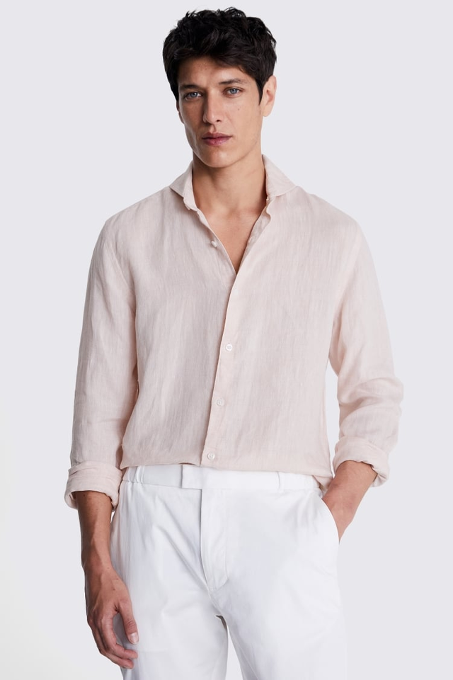 Pink Linen Shirt