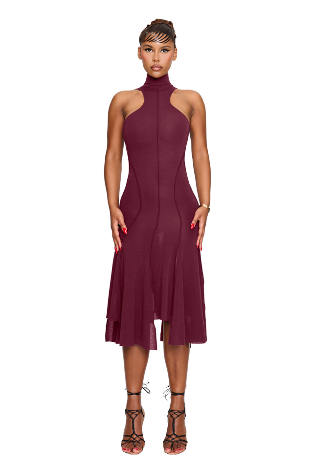 Elysee Dress - Pomegranate Seed