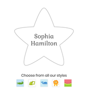 Custom Fun Shape Name Labels