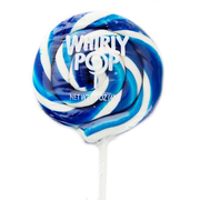 Royal Blue & White Swirl Whirly Pops -5pack