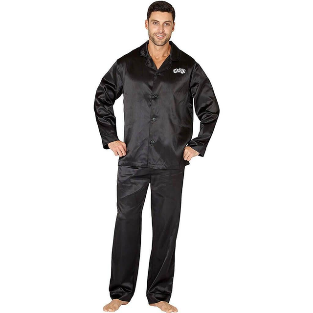 Grease Adult Black T Birds Pajama Set