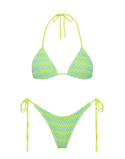 VINCA - FESH Crochet Triangle Bikini Set