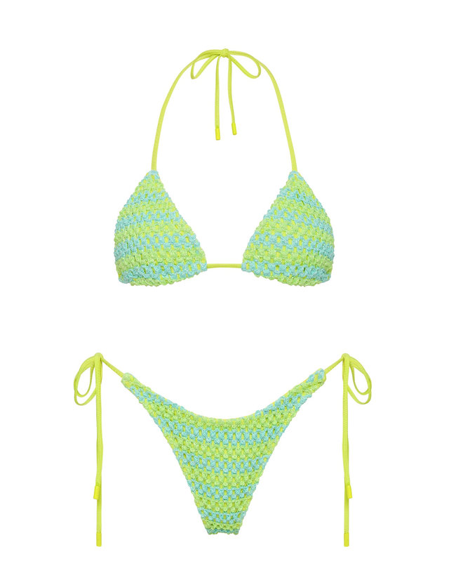 VINCA - FESH Crochet Triangle Bikini Set