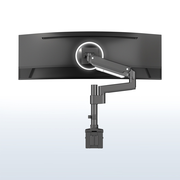Pneumatic Arm Single Ultrawide Monitor Desk Mount - Up to 49" Screens