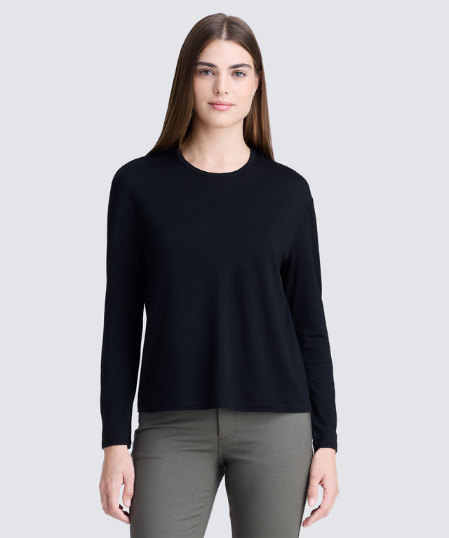 Women's Relaxed Long Sleeve Merino Crew