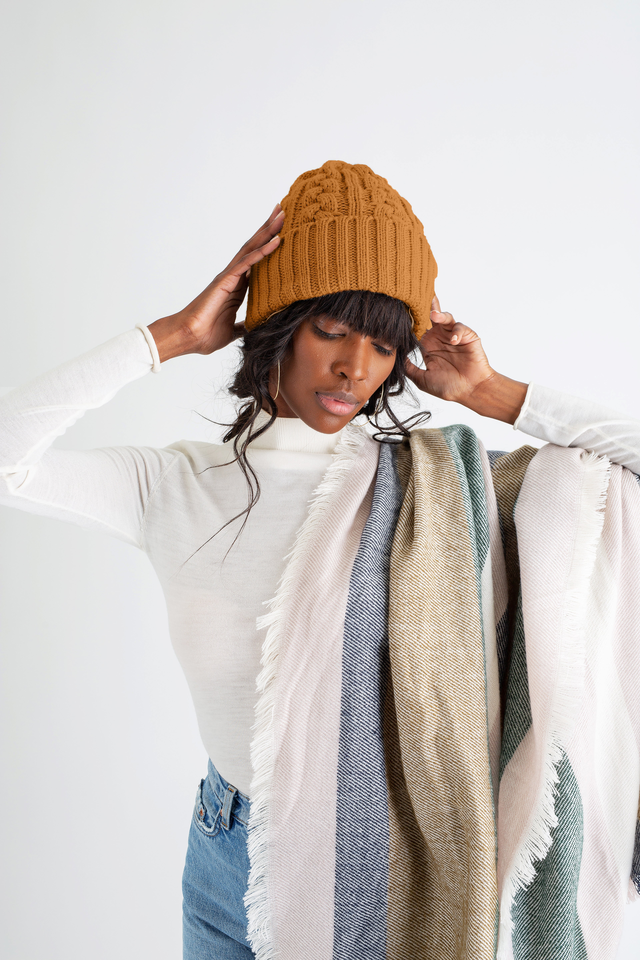 Mustard Foldover Warm Slap