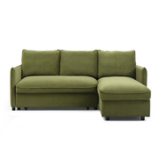 Thalia Velvet Corner Sofa Bed