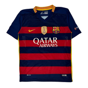 Fc Barcelona Messi 2015-16 Nike Football Shirt - Medium Navy Polyester