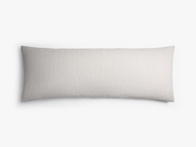Hand Stitched Cotton Body Pillow Cover (Cream)
