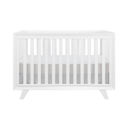 Karla Dubois Crib, Wooster 3-in-1 Convertible Crib, Pure White - Second Story Home