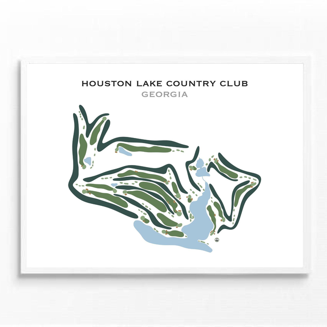 Houston Lake Country Club, Georgia - Printed Golf Courses